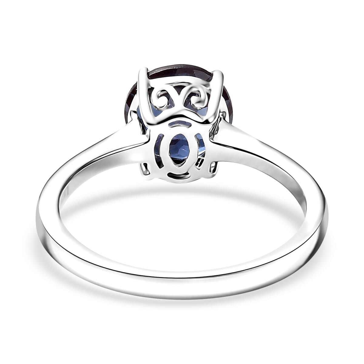 Certified & Appraised AAA Luxuriant Lab Grown Alexandrite 2.15 ctw Solitaire Ring in 10K White Gold (Size 10.0) image number 4