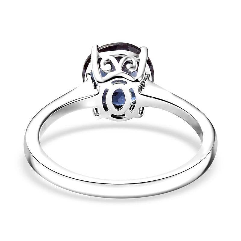 Certified & Appraised AAA Luxuriant Lab Grown Alexandrite 2.15 ctw Solitaire Ring in 10K White Gold (Size 10.0)