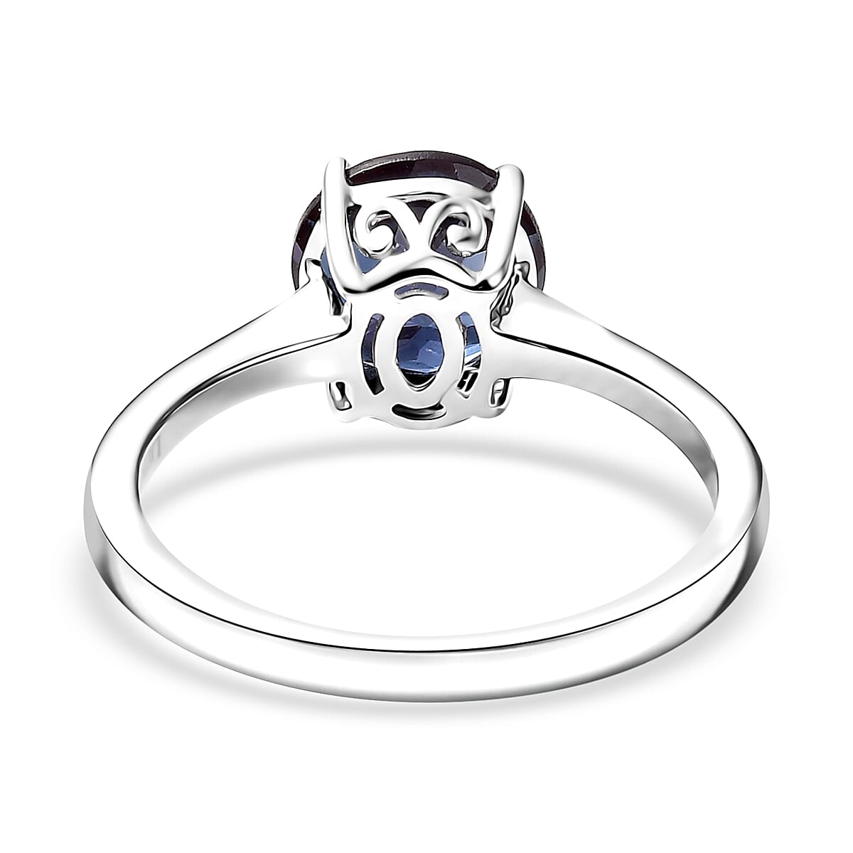 Certified & Appraised AAA Luxuriant Lab Grown Alexandrite 2.15 ctw Solitaire Ring in 10K White Gold (Size 9.0) image number 4