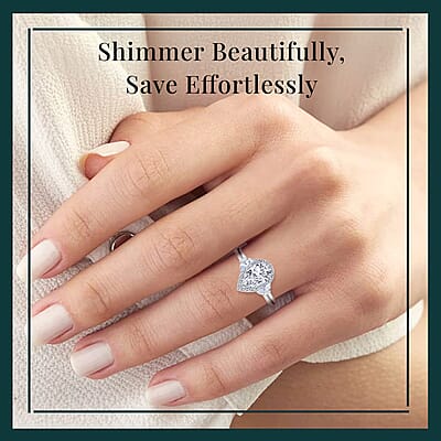 IGI Certified Luxuriant Lab Grown Diamond E-F VS 2.00 ctw Divine Embrace Ring in 950 Platinum (Size 10.0)