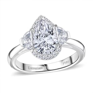 IGI Certified Luxuriant Lab Grown Diamond E-F VS 2.00 ctw Divine Embrace Ring in 950 Platinum (Size 7.0)