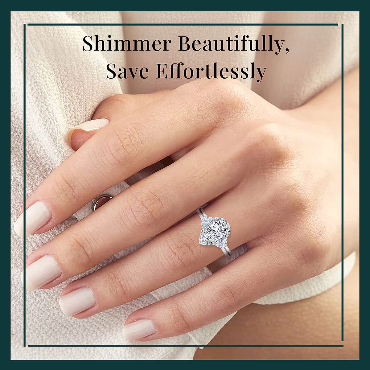 IGI Certified 950 Platinum Luxuriant Lab Grown Diamond (E-F, VS) Ring (Size 9.5) 2.00 ctw image number 1