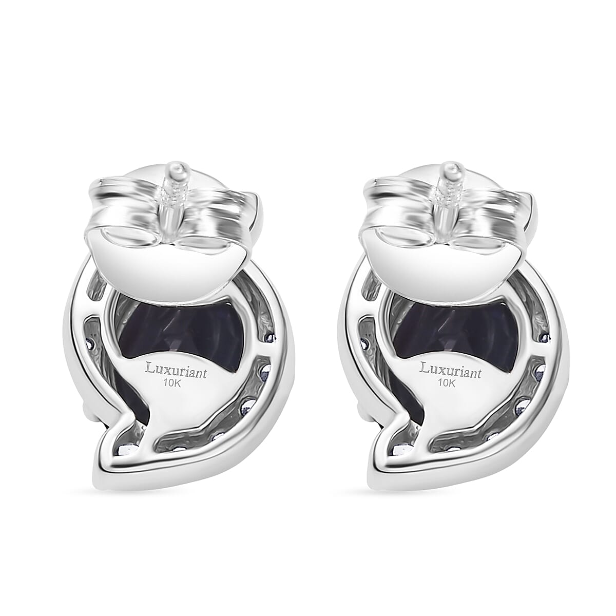 Certified & Appraised AAA Luxuriant Lab Grown Alexandrite and G-H SI Lab Grown Diamond 3.73 ctw Earrings in 10K White Gold