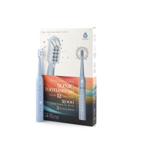 Pursonic USB Rechargeable Sonic Toothbrush With 5 Modes and 12 Brush Heads -Black