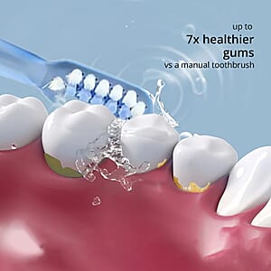 Pursonic USB Rechargeable Sonic Toothbrush With 5 Modes and 12 Brush Heads -Black