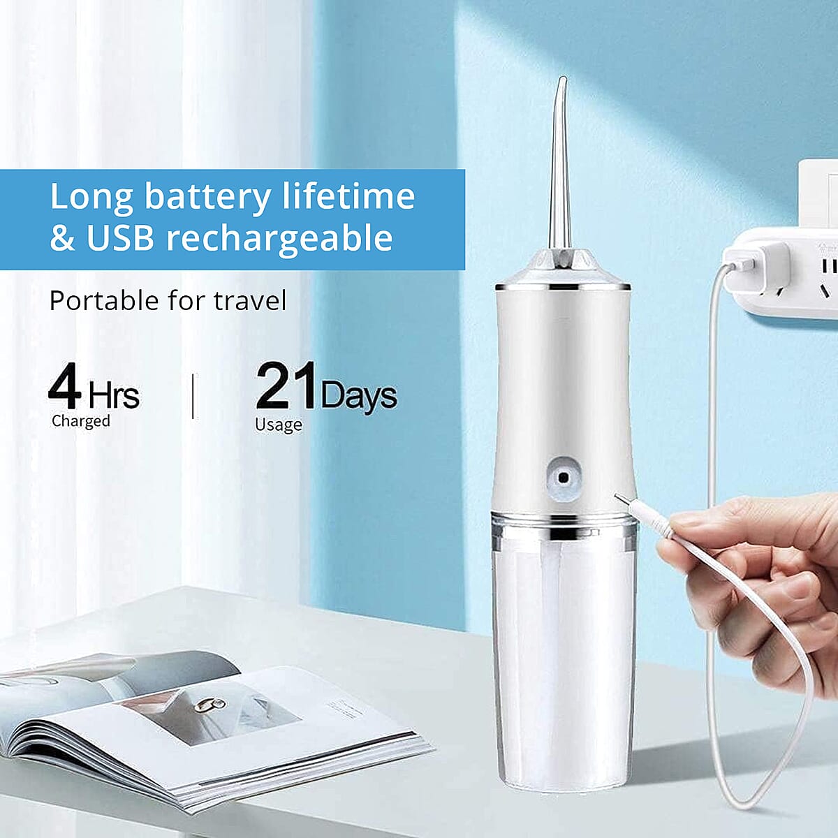 Pursonic USB Rechargeable Water Flosser - Green image number 6