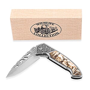 RITE EDGE Deer Folding Knife with Gift Box