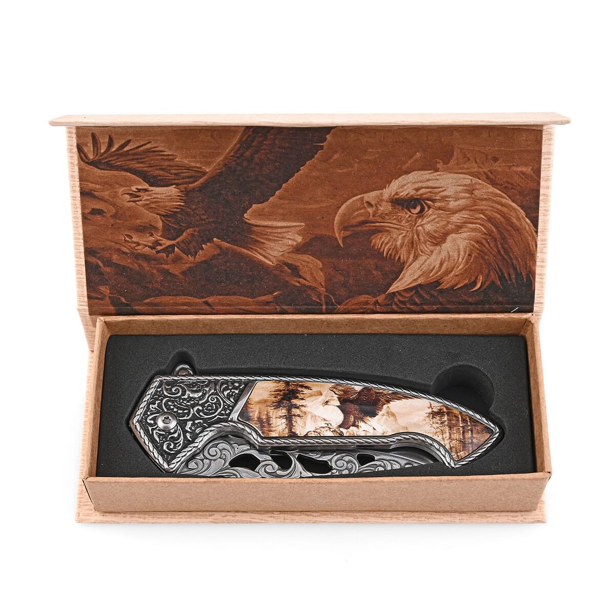RITE EDGE Eagle Folding Knife with Gift Box image number 5