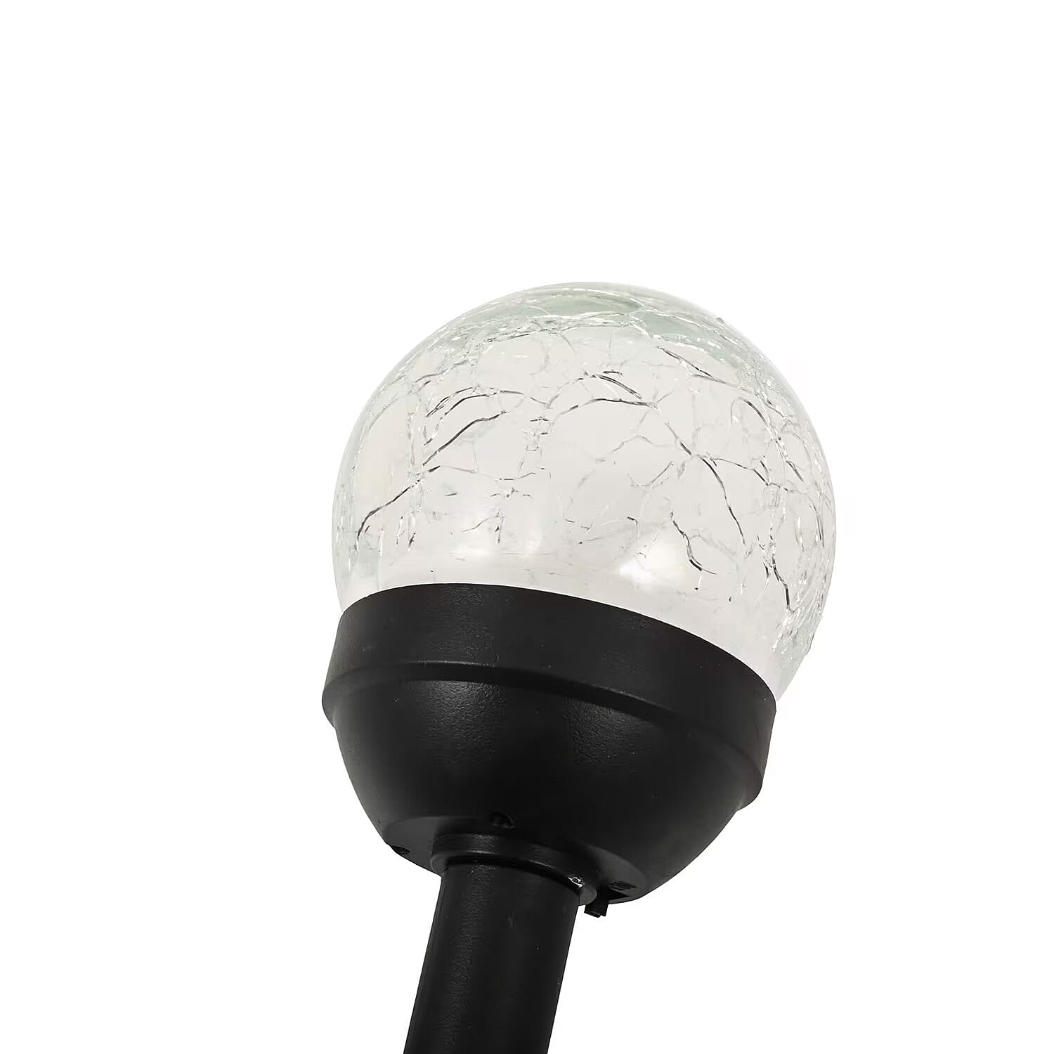CLOSEOUT Moonrays 6 Crackle Glass Ball Solar Stake Lights