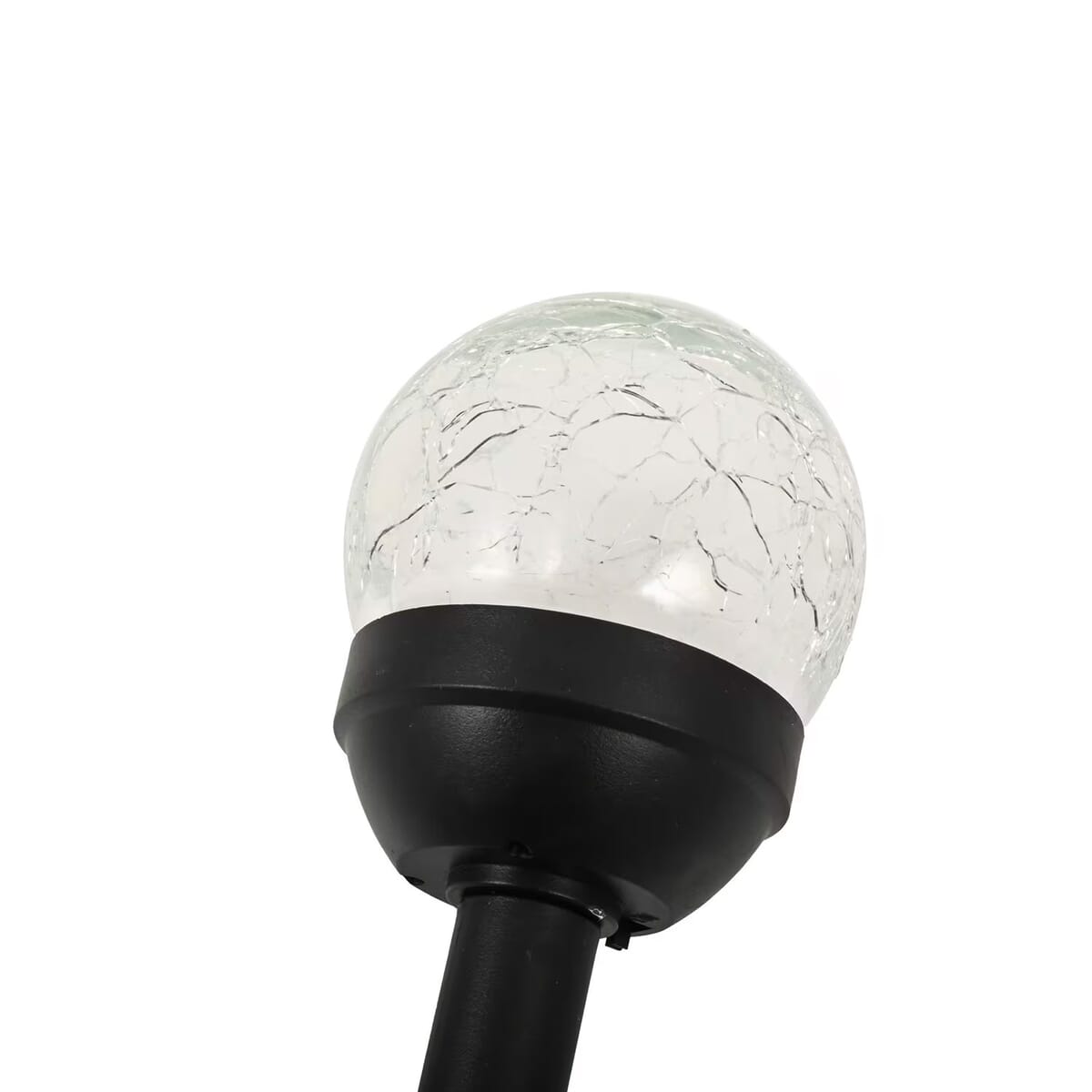 CLOSEOUT Moonrays 6 Crackle Glass Ball Solar Stake Lights image number 5