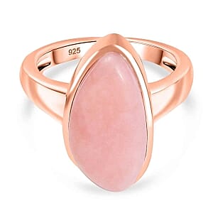 Vinicunca Peruvian Opal 6.26 ctw Ring in Vermeil RG Over Sterling Silver (Size 8)