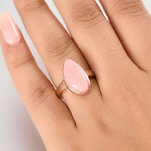 Vinicunca Peruvian Opal 6.26 ctw Ring in Vermeil RG Over Sterling Silver (Size 8)
