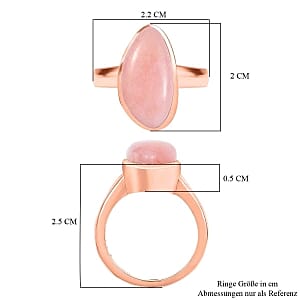 Vinicunca Peruvian Opal 6.26 ctw Ring in Vermeil RG Over Sterling Silver (Size 8)