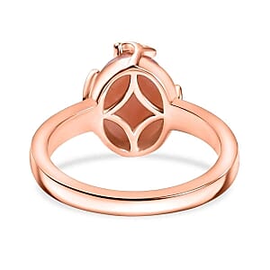 Vinicunca Peruvian Opal and White Zircon 2.60 ctw Ring in Sterling Silver (Size 11.5)