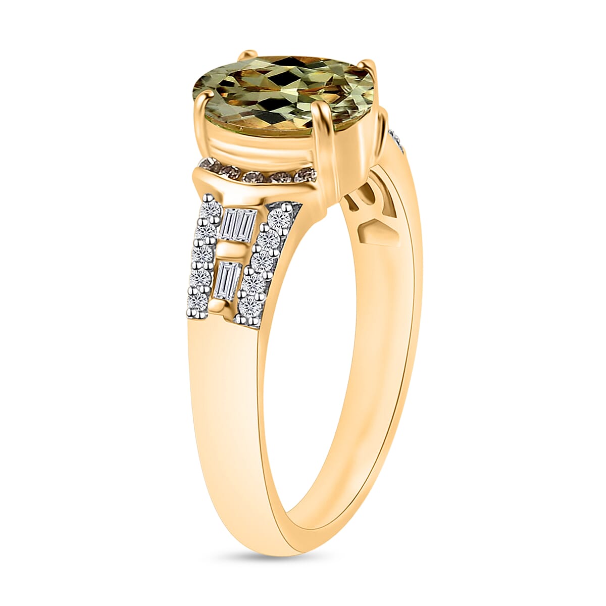 Buy Luxoro AAA Turkizite and I2 Natural Champagne and White Diamond 2. ...