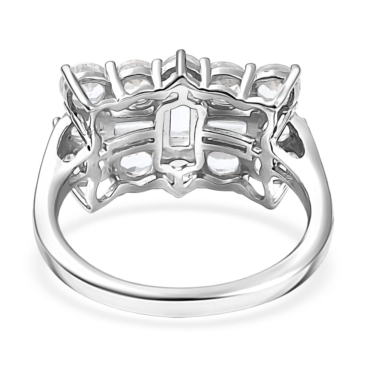 D'Joy Golconda Topaz 2.70 ctw Boat Ring in Platinum Over Sterling Silver (Size 7.0)  image number 4