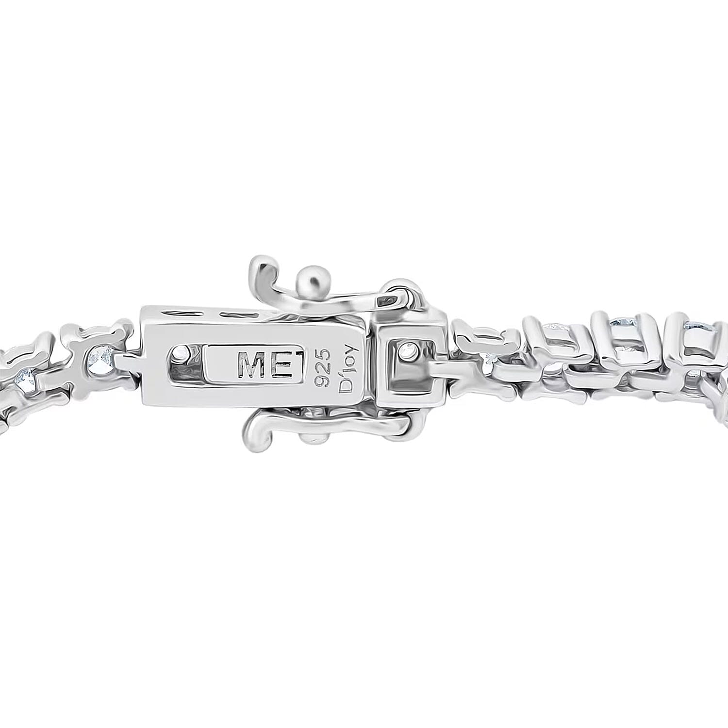 Luxuriant Lab Grown Diamond G-H SI 4.30 ctw Tennis Bracelet in Rhodium Over Sterling Silver (8.00 In)