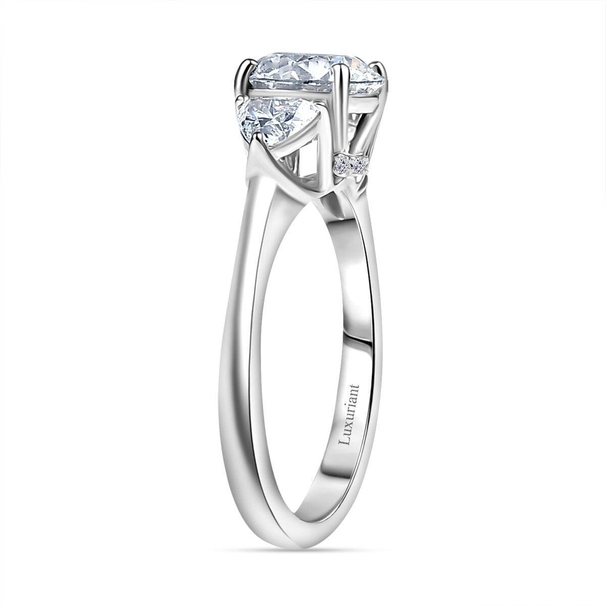 Luxuriant Lab Grown Diamond E-F VS 2.40 ctw Ring in 950 Platinum (Size 10.0) image number 3