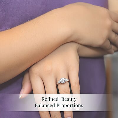 IGI Certified 950 Platinum Luxuriant Lab Grown Diamond (E-F, VS) Ring (Size 5.0) 2.40 ctw