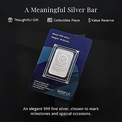  999 Fine Silver Beauty of Peacock Bar 10 Grams