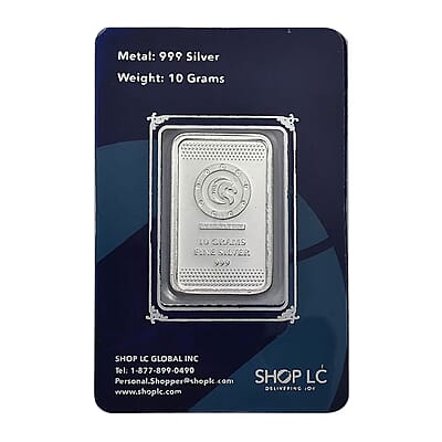  999 Fine Silver Beauty of Peacock Bar 10 Grams