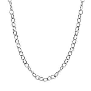Cable Chain Necklace in 950 Platinum 2.50 Grams 20 Inches