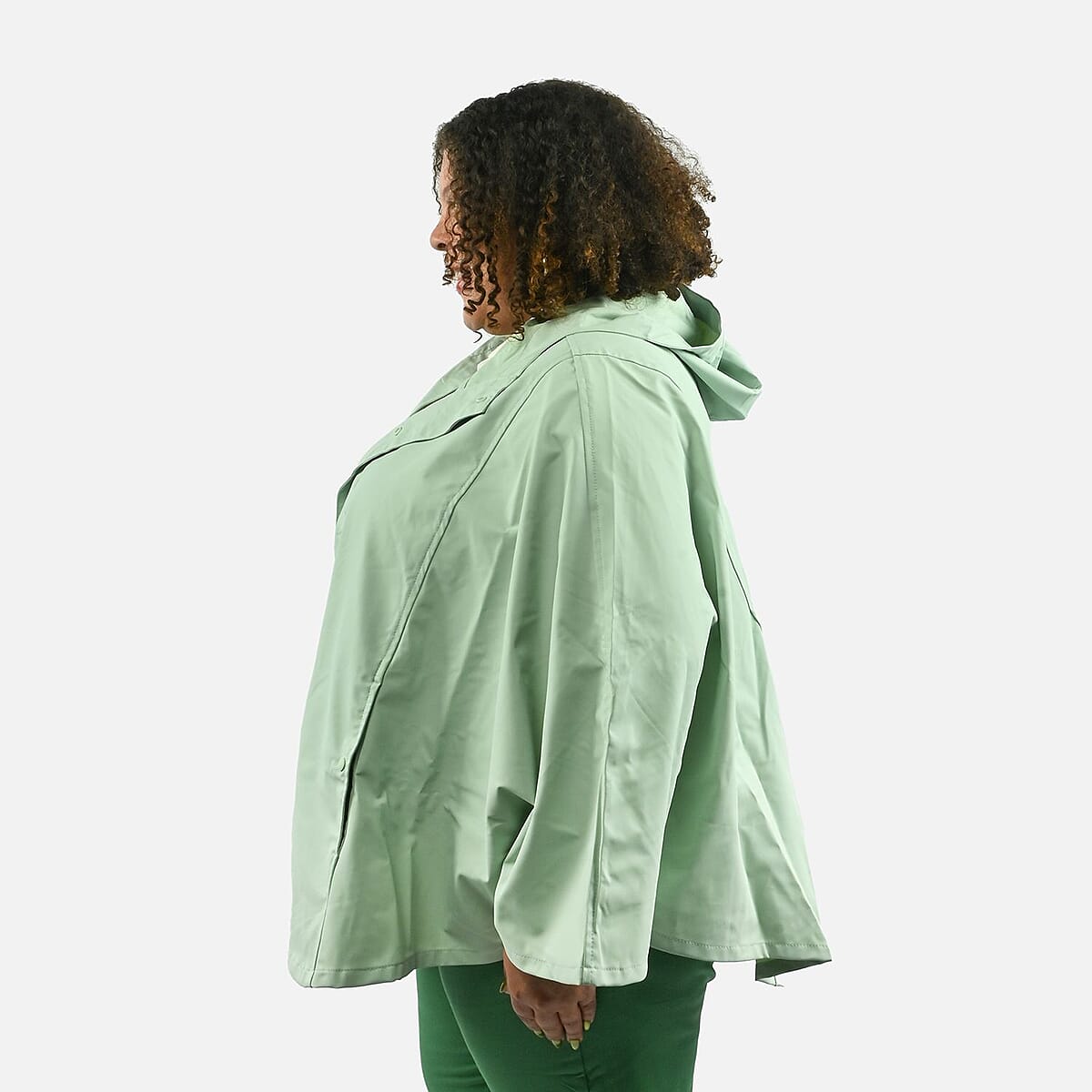 Closeout ShedRain GOGO Women's Raincoat Poncho - Dew S/M image number 4