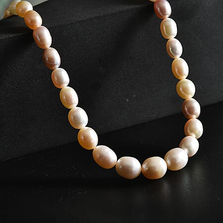 18 / Multi Color Fresh Water Pearl / 925 Silver - Product card gallery slide 2 (10178021327161)