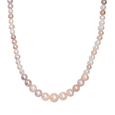 18 / Multi Color Fresh Water Pearl / 925 Silver - Product card gallery slide 1 (10178021425465)