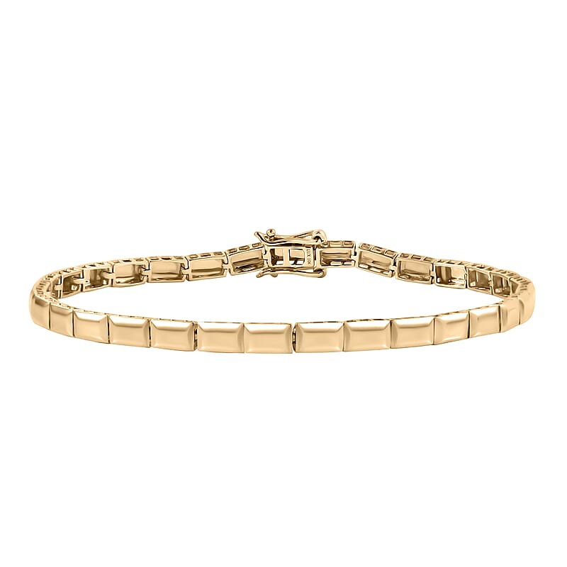 D'Joy Luxoro Bar Bracelet in 10K Yellow Gold (6.50 In) 5.25 Grams