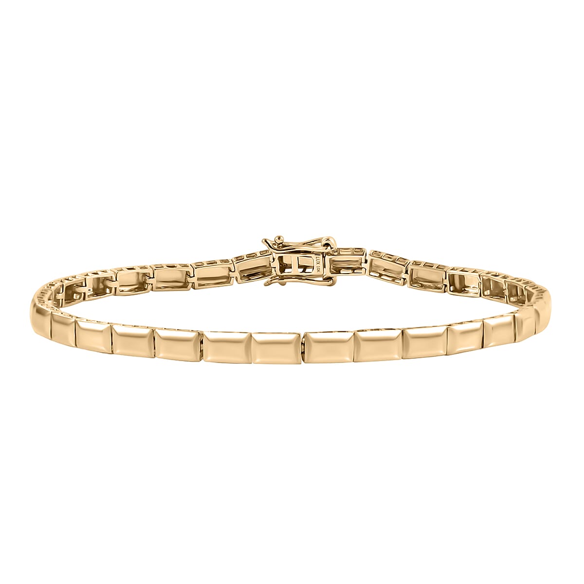 Luxoro Luxuro Bar Bracelet in 10K Yellow Gold (7.25 In) 5.25 Grams image number 0