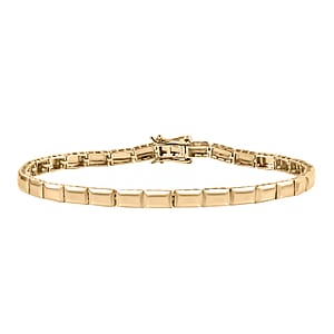 Luxoro Luxuro Bar Bracelet in 10K Yellow Gold (7.25 In) 5.25 Grams