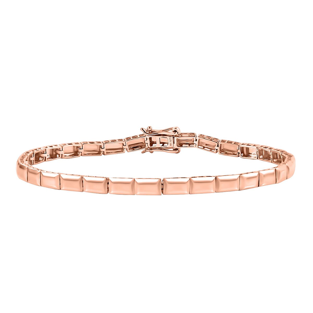 Luxoro Bar Bracelet in 10K Rose Gold (7.25 In) 4.50 Grams image number 0