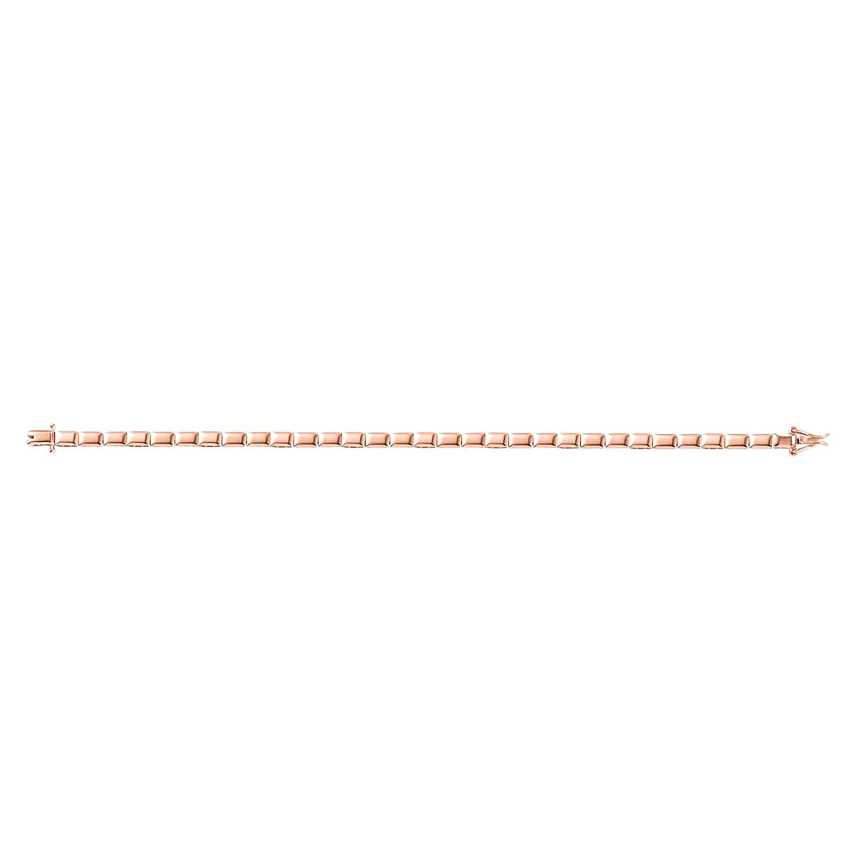 Luxoro Bar Bracelet in 10K Rose Gold (7.25 In) 4.50 Grams image number 3