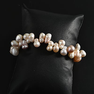 Multi Color Freshwater Pearl Bracelet (7.25 In)