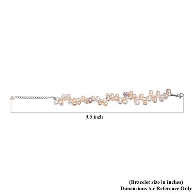 Multi Color Freshwater Pearl Bracelet (7.25 In)