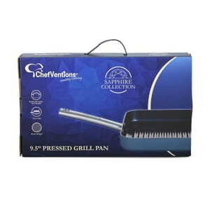 CLOSEOUT ChefVentions 9.5 Fry Pan Sapphire Cookware Pressed Aluminum Nonstick Stainless Steel Frying Skillet Stovetop