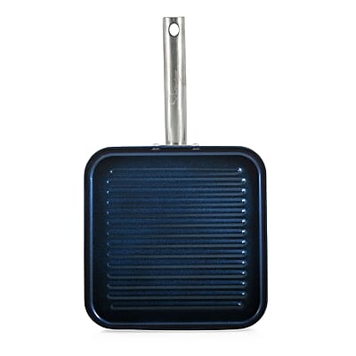CLOSEOUT ChefVentions 9.5 Fry Pan Sapphire Cookware Pressed Aluminum Nonstick Stainless Steel Frying Skillet Stovetop