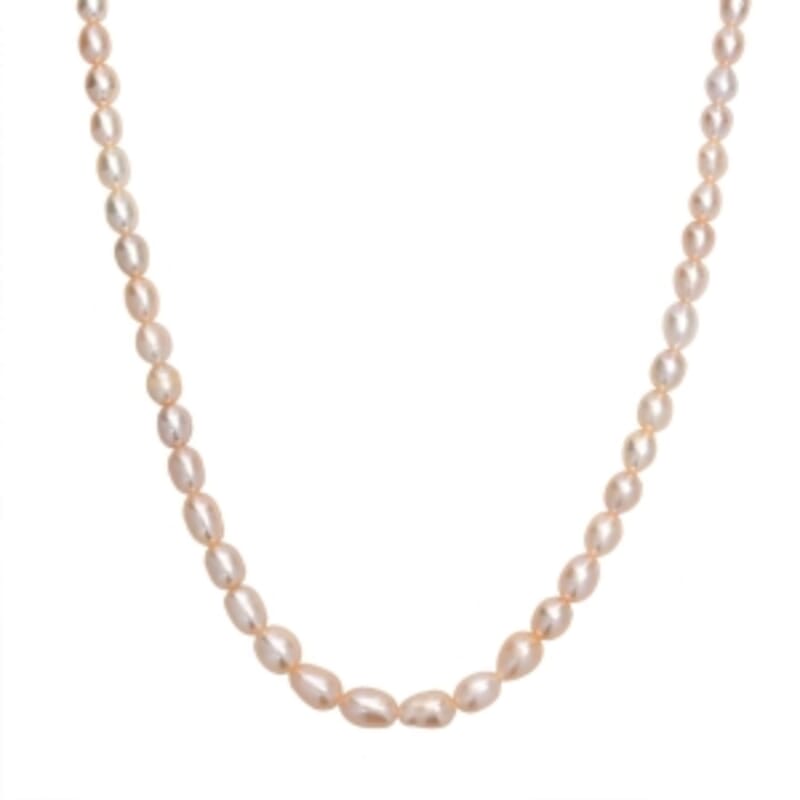 Peach Fresh Water Pearl 68.00 ctw Necklace in 18K Vermeil Yellow Gold Over Sterling Silver (18 Inches)