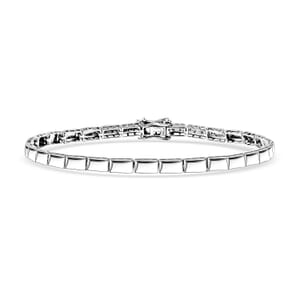 Modern Grace, Bar Link Bracelet in 950 Platinum (7.25 In) 9.79 Grams
