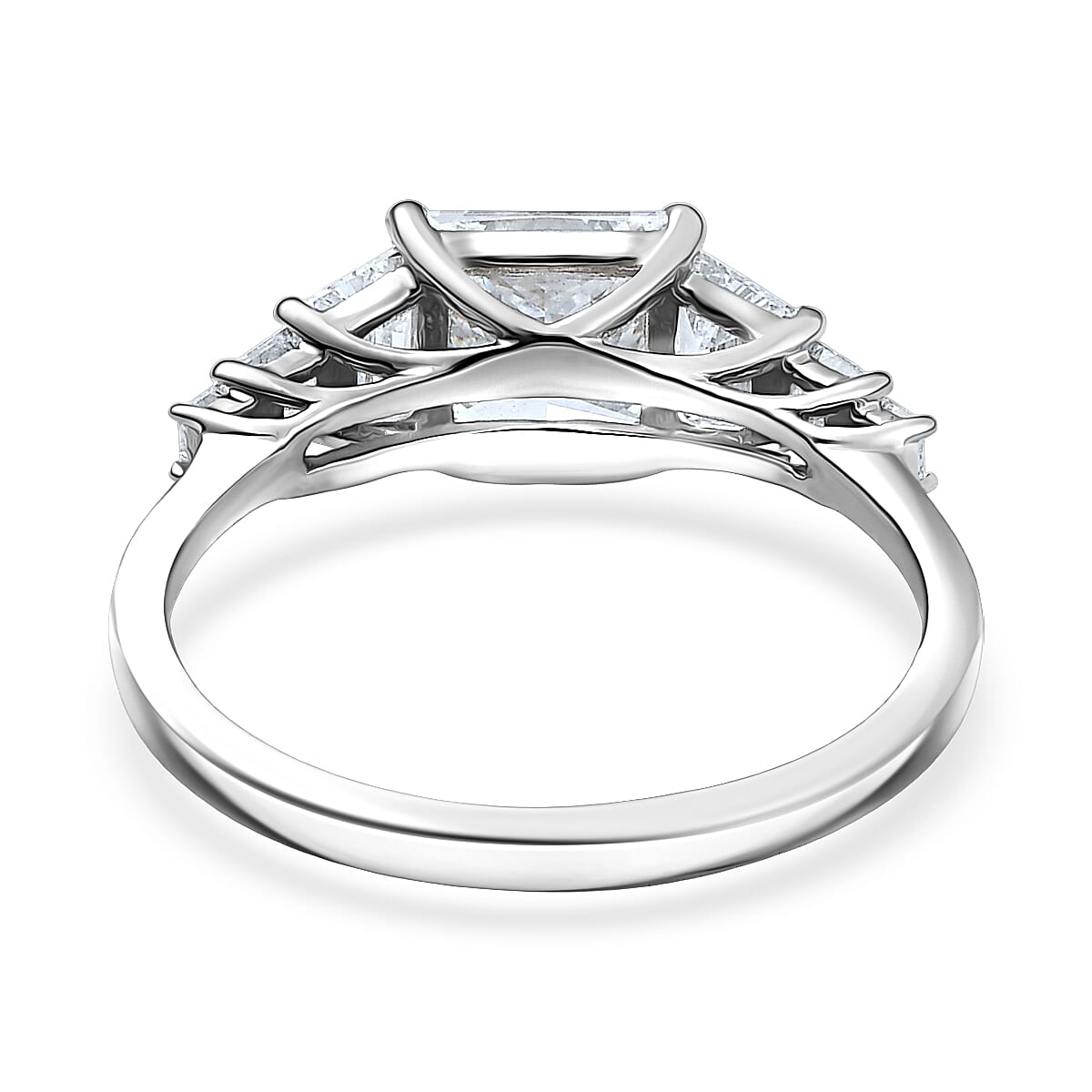 950 Platinum Luxuriant Lab Grown Diamond (E-F, VS) Ring (Size 9.0) (4.30 g) 3.00 ctw image number 4