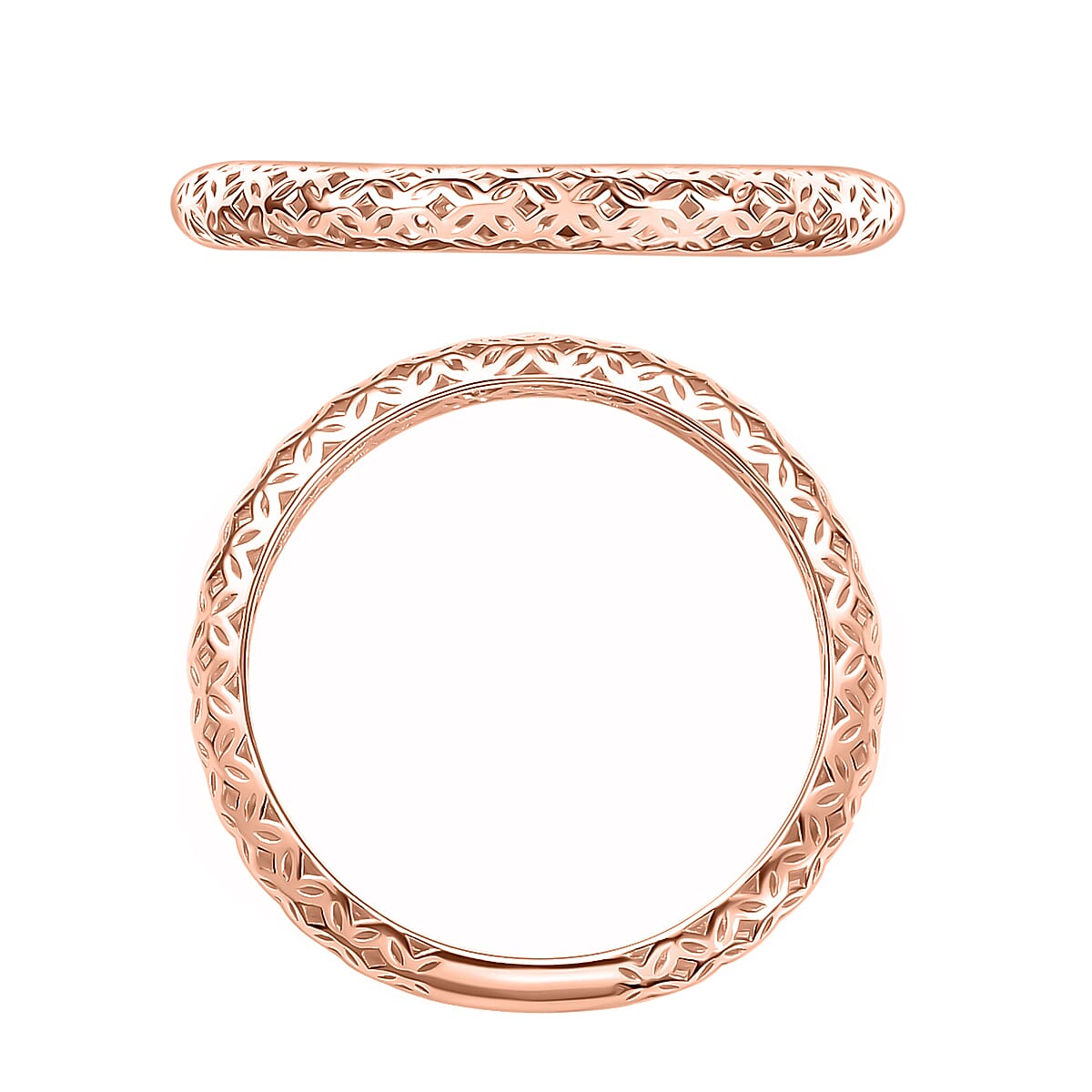 Mirage Collection Ring in 10K Rose Gold (Size 4.5) 1.65 Grams (Del. in 10-12 Days) image number 3
