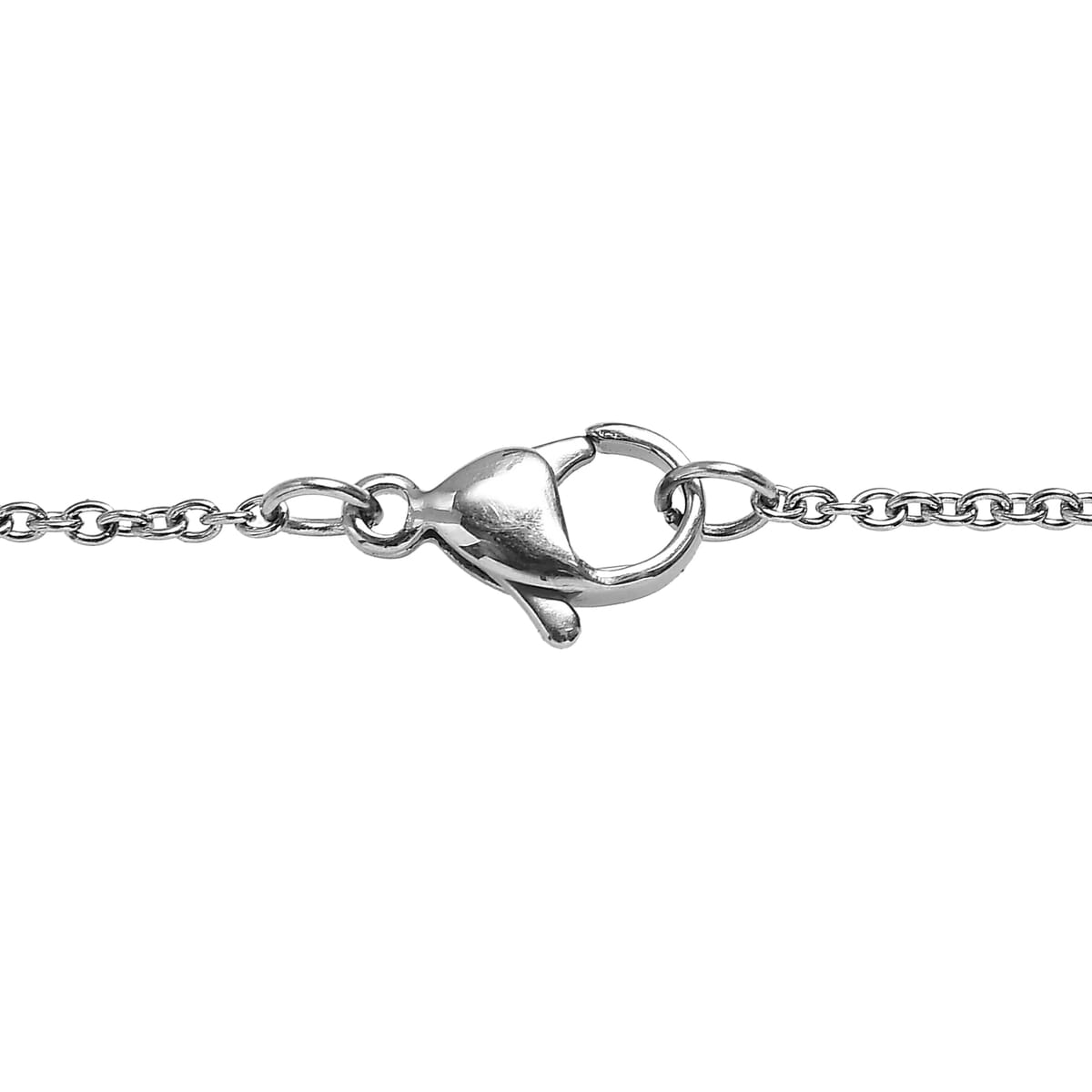 Malagasy Labradorite 7.15 ctw Necklace in Stainless Steel 18 Inches image number 4