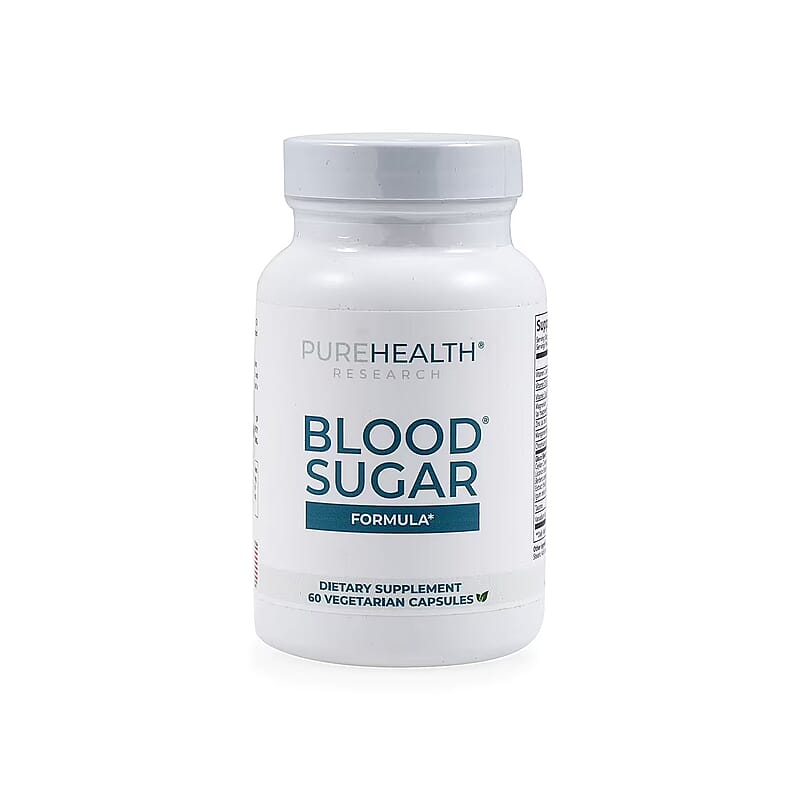 PureHealth Research Blood Sugar Dietary Supplement 60 Vegetarian Capsules