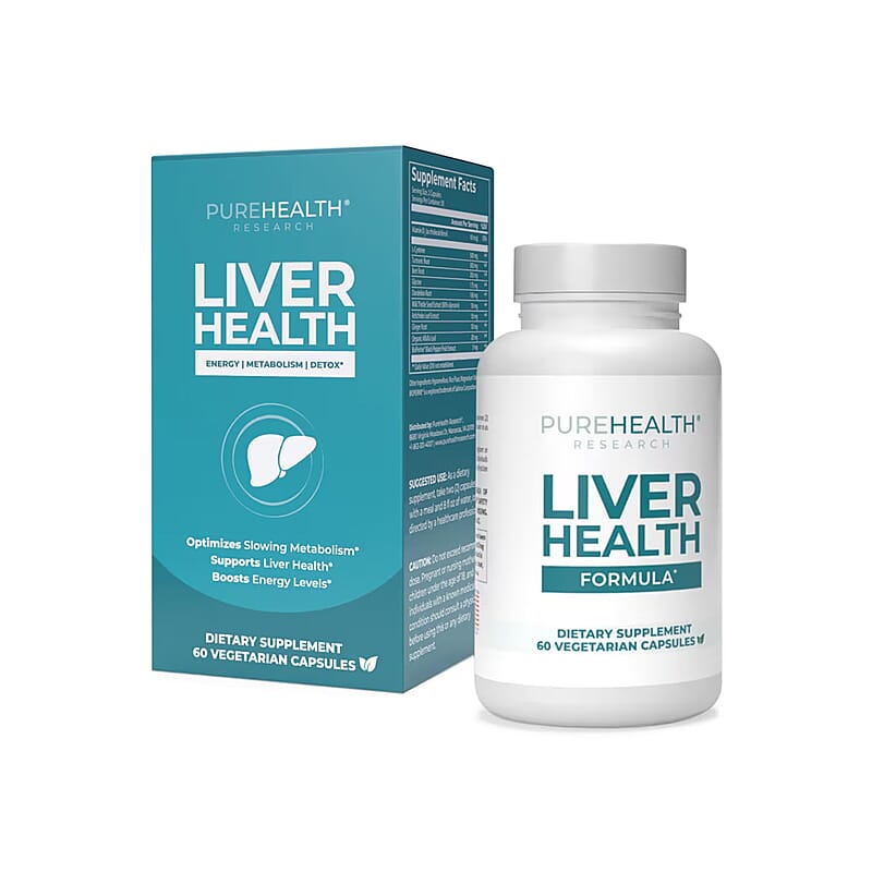 PureHealth Research Liver Health Dietary Supplement 60 Vegetarian Capsules