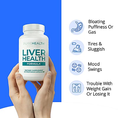 PureHealth Research Liver Health Dietary Supplement 60 Vegetarian Capsules