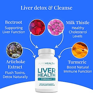PureHealth Research Liver Health Dietary Supplement 60 Vegetarian Capsules