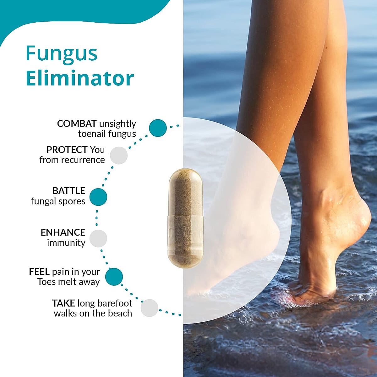 PureHealth Research Fungus Eliminator Dietary Supplement 60 Vegetarian Capsules image number 3