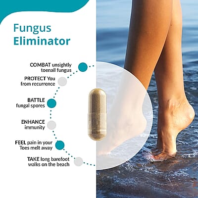 PureHealth Research Fungus Eliminator Dietary Supplement 60 Vegetarian Capsules
