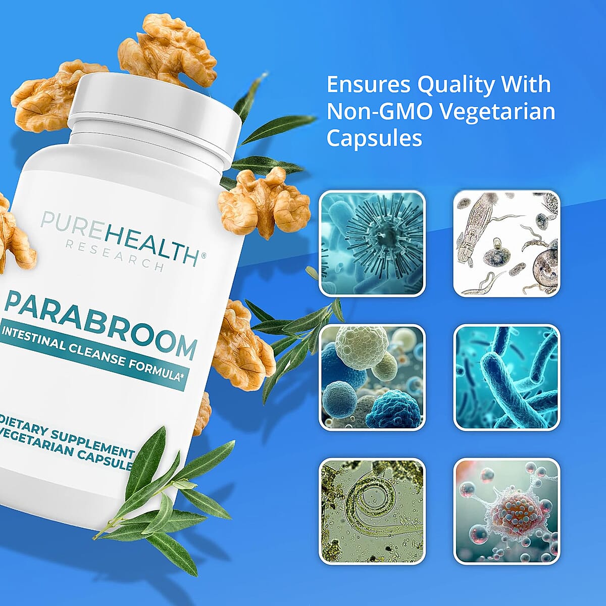 PureHealth Research Gut Antioxidants Dietary Supplement 60 Vegetarian Capsules image number 5